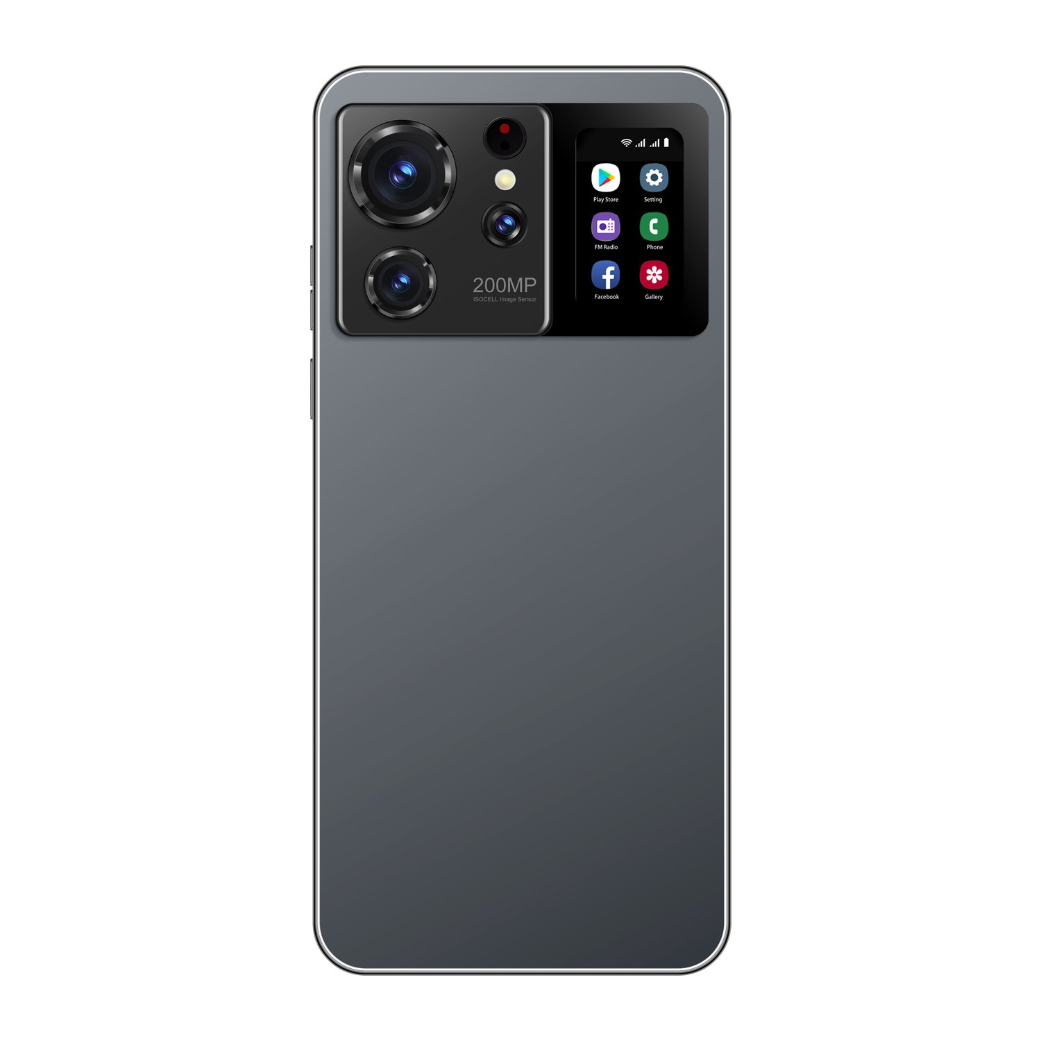 America Hot Selling Cheap S24Ultra Secondary Screen Phones 2+16gb 2G 3G Dual SIM+TF Card Smart Phone